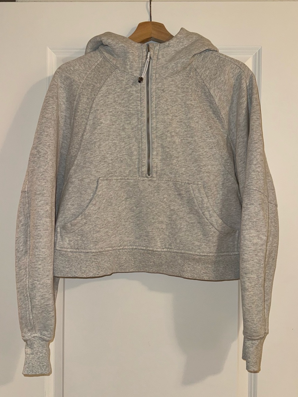 lululemon Scuba Oversized Half-Zip Hoodie in Heathered Core Ultra Light Grey